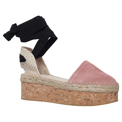 Carvela Kupkake Cork Platform Sandals Nude Suede Carvela Kupkake Cork Platform Sandals Nude Suede